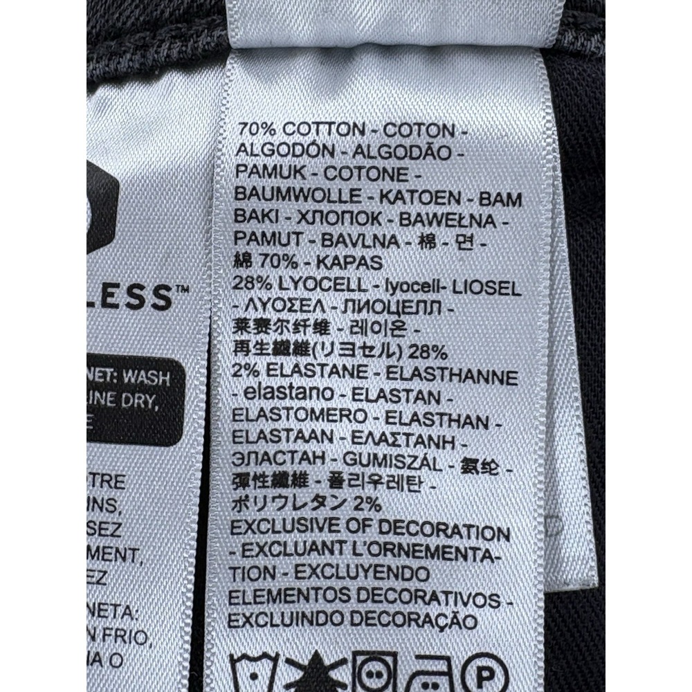 Levi's 502 Premium Taper Fit Jeans Mens 36x30 Black Knight Stretch (29" Inseam) - Picture 6 of 12